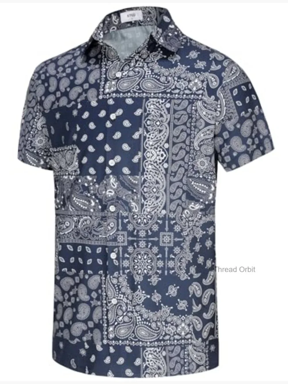 Men's Casual Button Down Hawaiian Shirt Short Sleeve with Pockets
